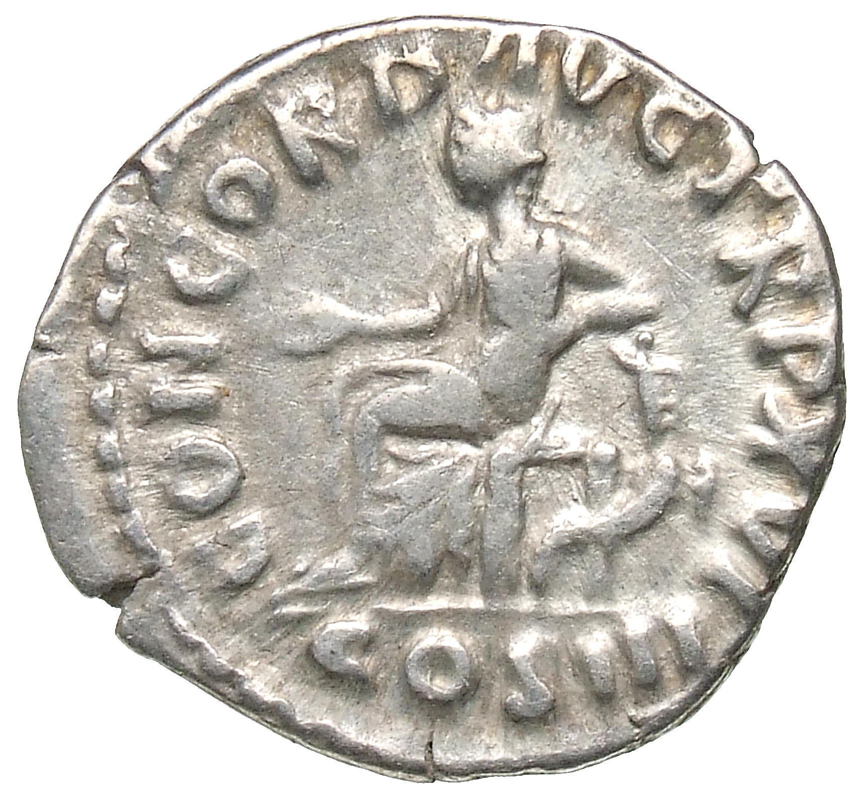 RIC III Marcus Aurelius 40 Marcus Aurelius reverse, Concordia, draped, seated left on low seat, holding patera in extended...