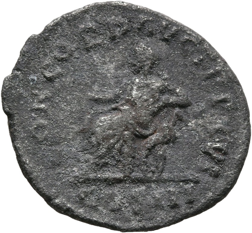 RIC III Marcus Aurelius 40 Marcus Aurelius reverse, Concordia, draped, seated left on low seat, holding patera in extended...