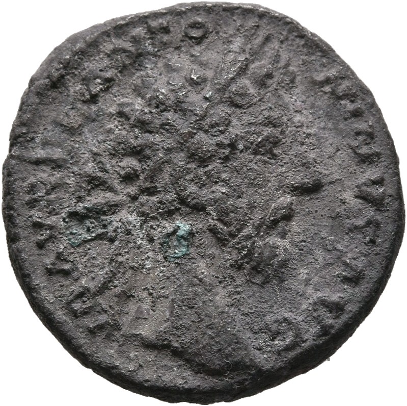 RIC III Marcus Aurelius 403 Marcus Aurelius obverse, Head of Marcus Aurelius, laureate, right