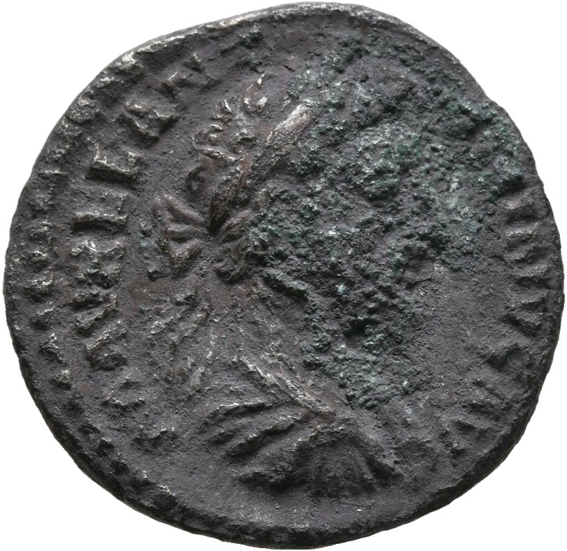 RIC III Marcus Aurelius 411 Marcus Aurelius obverse, Bust of Marcus Aurelius, laureate, cuirassed, right