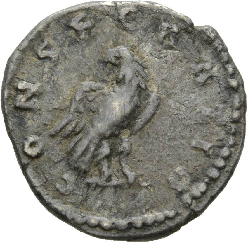 RIC III Marcus Aurelius 429 Marcus Aurelius reverse, Eagle standing right, head left