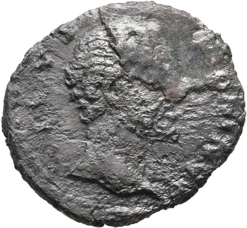 RIC III Marcus Aurelius 429 Marcus Aurelius obverse, Head of Antoninus Pius, bare, right