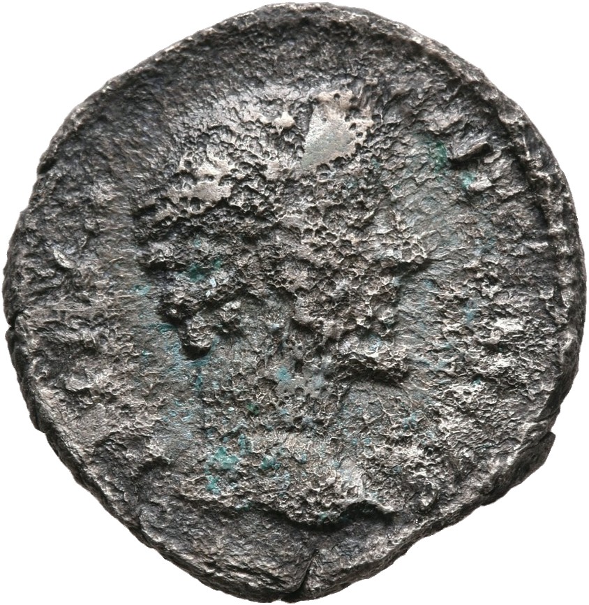 RIC III Marcus Aurelius 430 Marcus Aurelius obverse, Head of Antoninus Pius, bare, right
