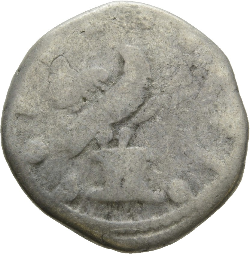 RIC III Marcus Aurelius 431 Marcus Aurelius reverse, Eagle standing right, head left, on altar decoraed with garlands