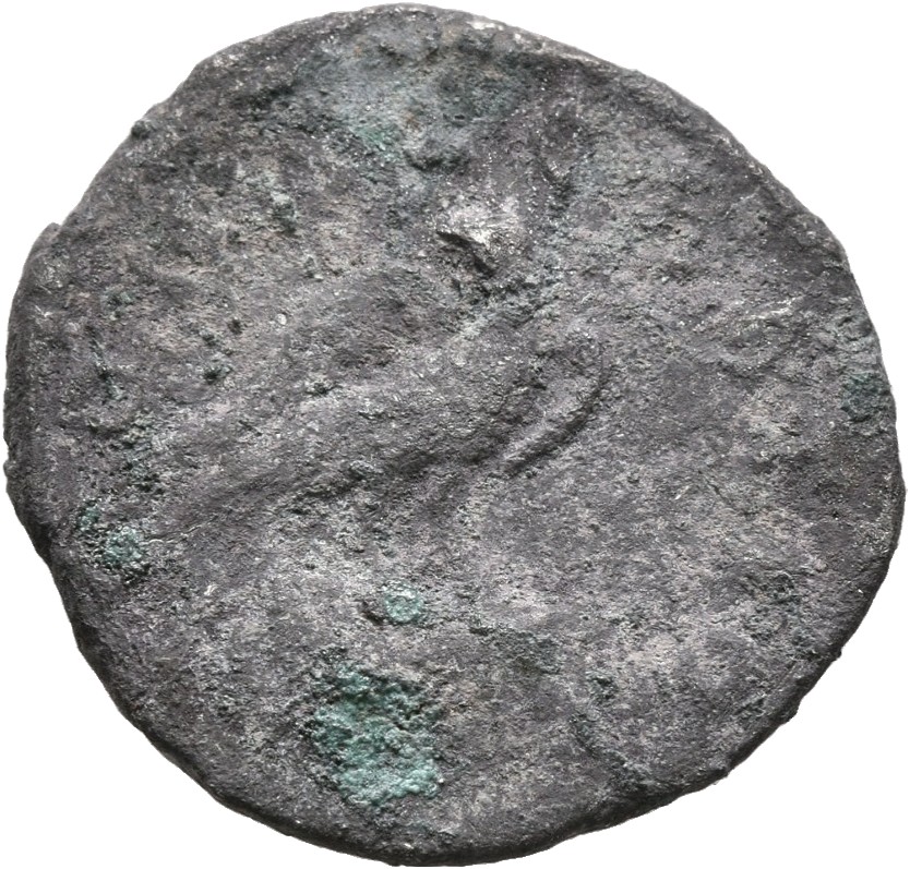 RIC III Marcus Aurelius 431 Marcus Aurelius reverse, Eagle standing right, head left, on altar decoraed with garlands