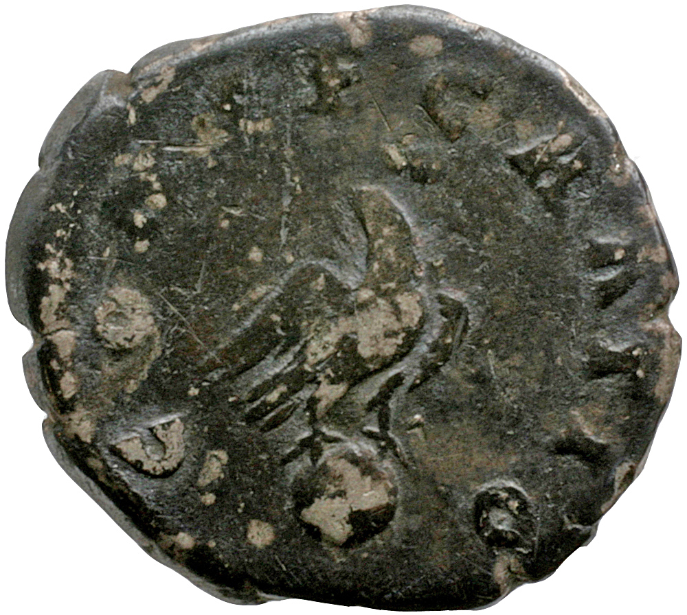 RIC III Marcus Aurelius 433 Marcus Aurelius reverse, Eagle standing right, head left, on globe