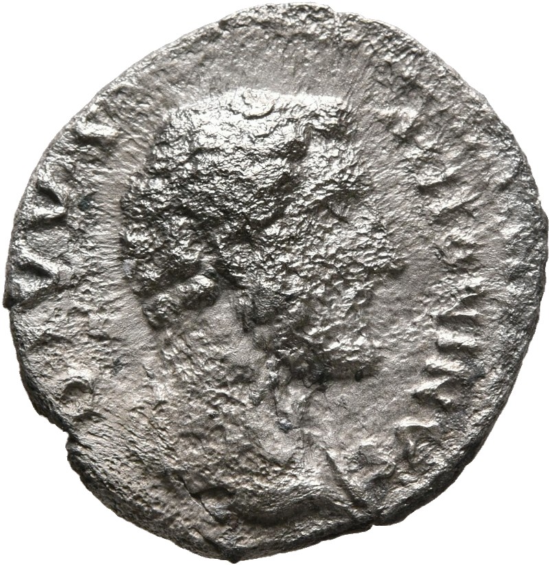 RIC III Marcus Aurelius 441A Marcus Aurelius obverse, Head of Antoninus Pius, bare, drapery on left shoulder, right