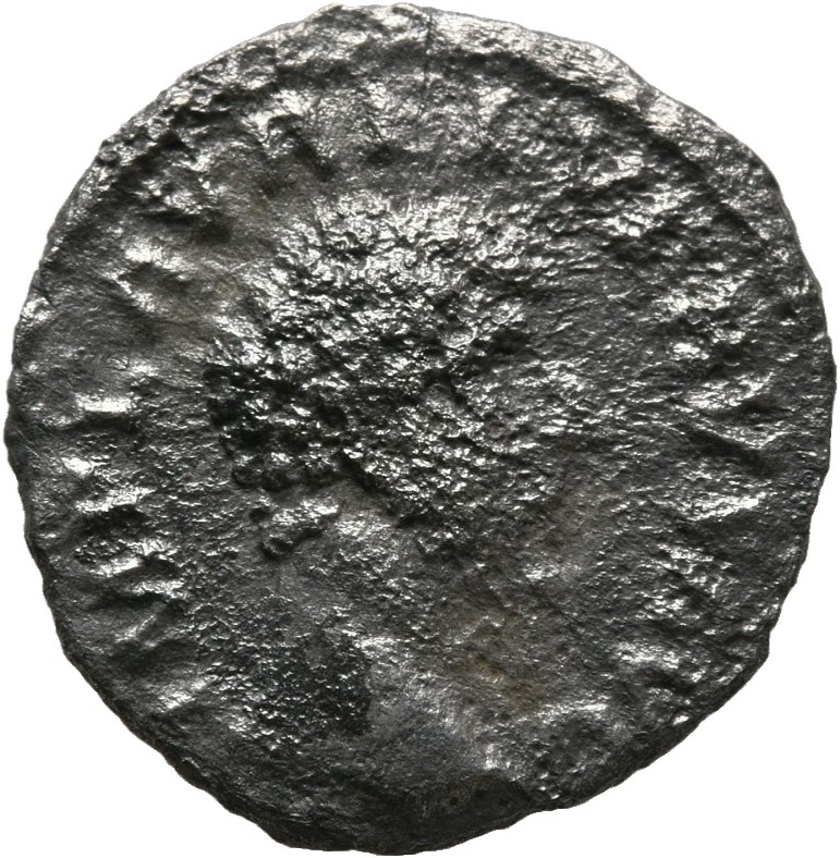 Marcus Aurelius obverse — Head of Lucius Verus, bare, right