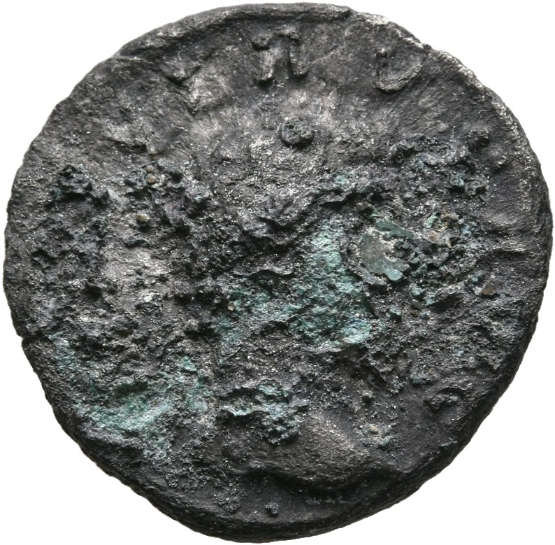 RIC III Marcus Aurelius 483 Marcus Aurelius obverse, Head of Lucius Verus, bare, right