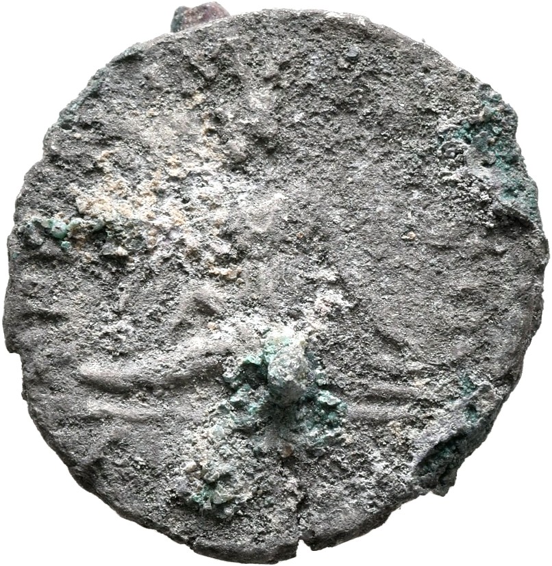 RIC III Marcus Aurelius 501 Marcus Aurelius reverse, Armenia seated left on ground, surrounded by arms, resting left hand ...