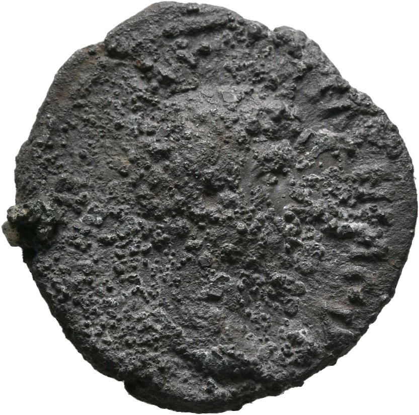 RIC III Marcus Aurelius 505 Marcus Aurelius obverse, Head of Lucius Verus, bare, right