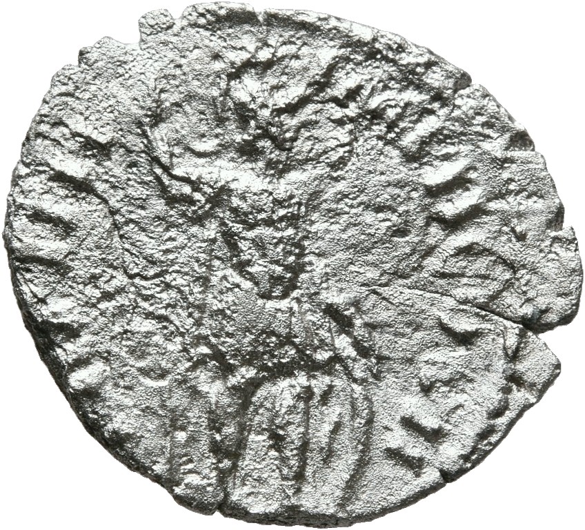 RIC III Marcus Aurelius 514 Marcus Aurelius reverse, Mars standing right, holding spear and resting left hand on shield se...