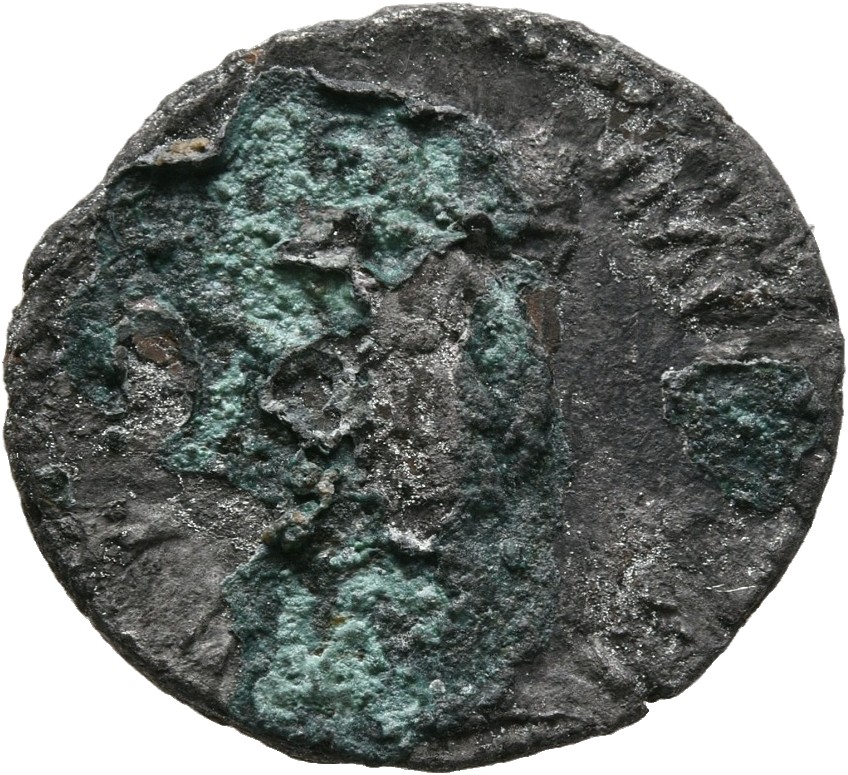 RIC III Marcus Aurelius 537 Marcus Aurelius reverse, Roma, helmeted, draped, standing left, holding Victory in extended ri...