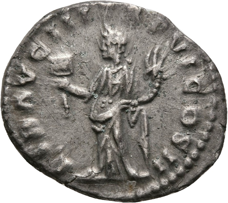 RIC III Marcus Aurelius 546 Marcus Aurelius reverse, Liberalitas, draped, standing front, head left, holding abacus in rig...