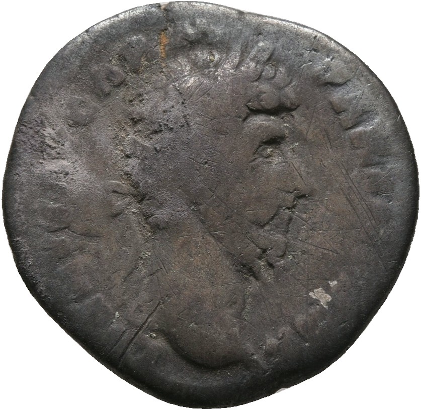 RIC III Marcus Aurelius 560 Marcus Aurelius obverse, Head of Lucius Verus, laureate, right