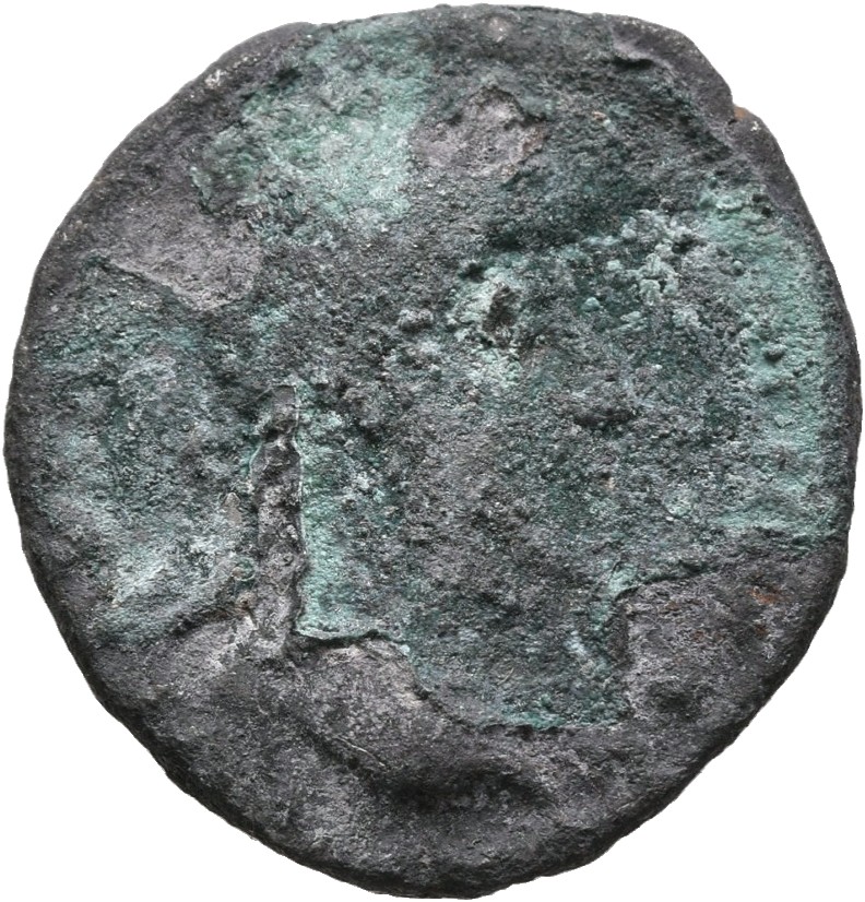 RIC III Marcus Aurelius 586 Marcus Aurelius obverse, Head of Lucius Verus, laureate, right