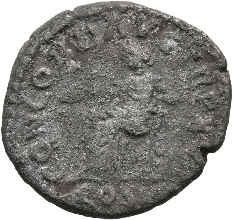 RIC III Marcus Aurelius 59 Marcus Aurelius reverse, Concordia, draped, seated left on low seat, holding patera in extended...
