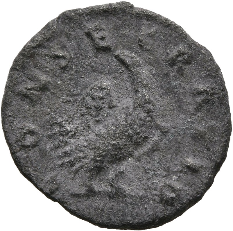 RIC III Marcus Aurelius 596A Marcus Aurelius reverse, Eagle, standing front, head left, wings open