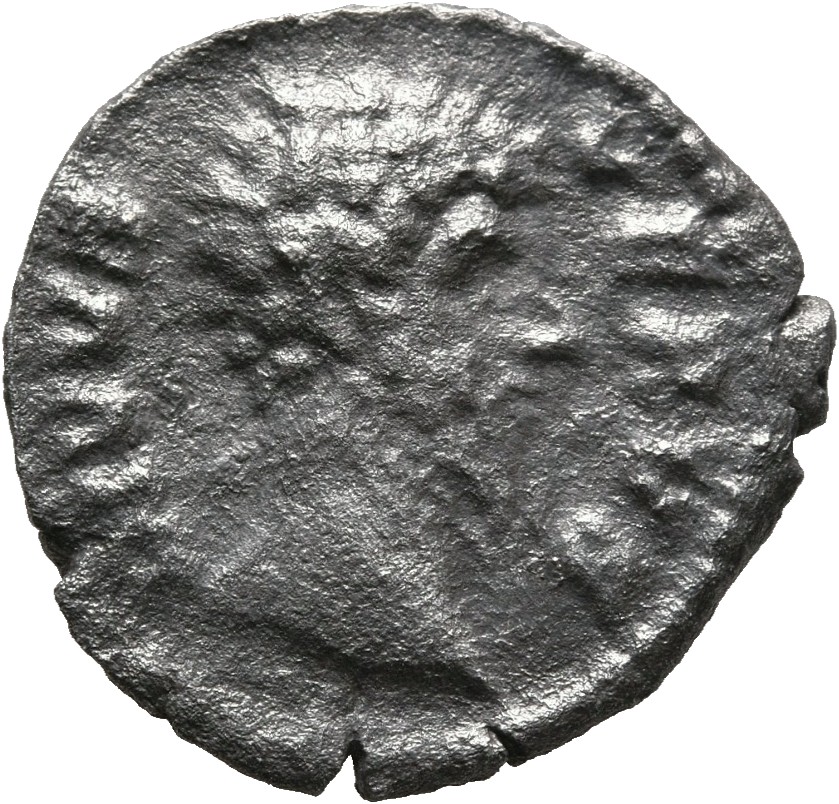 RIC III Marcus Aurelius 596A Marcus Aurelius obverse, Head of Lucius Verus, bare, right