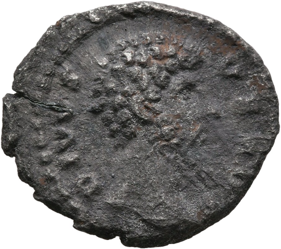 RIC III Marcus Aurelius 596B Marcus Aurelius obverse, Head of Lucius Verus, bare, right