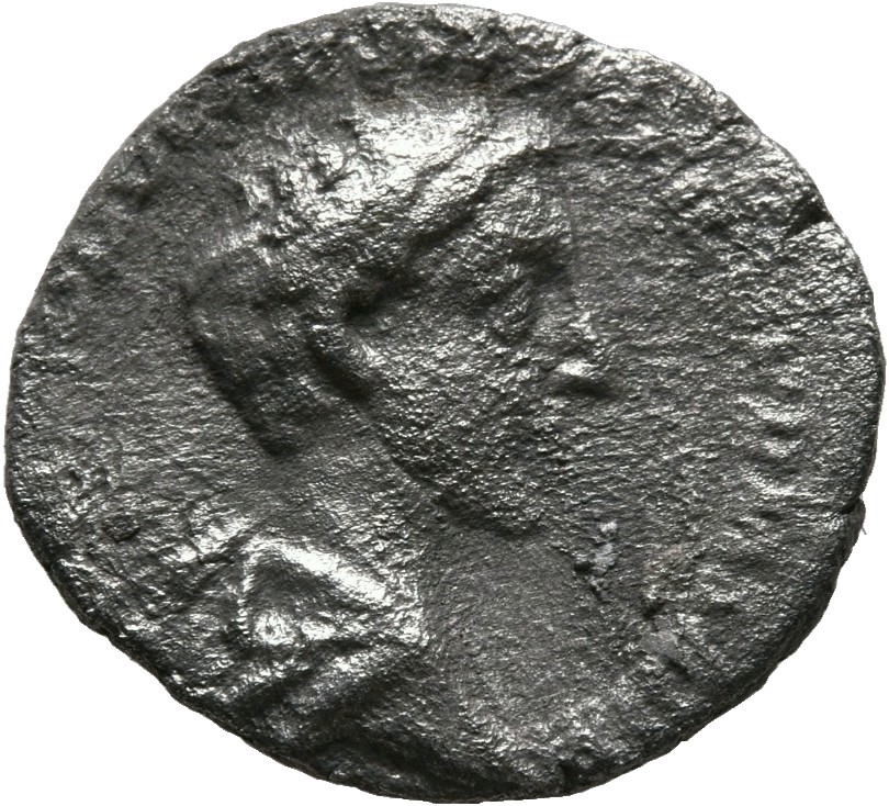 RIC III Marcus Aurelius 613 Marcus Aurelius obverse, Bust of Commodus, bare-headed, draped, right
