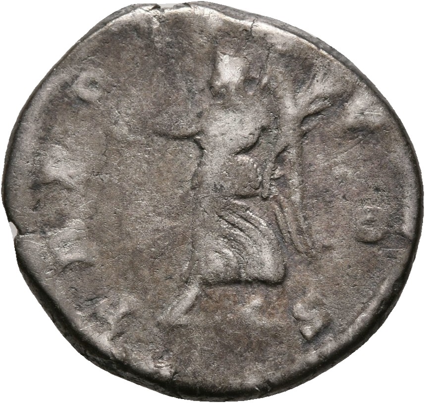 RIC III Marcus Aurelius 628 Marcus Aurelius reverse, Victory, winged, draped, advancing left, holding wreath in extended r...