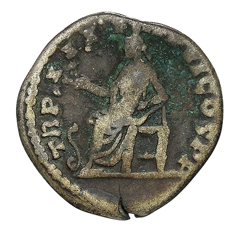 RIC III Marcus Aurelius 649 Marcus Aurelius reverse, Salus, draped, seated left on low seat, holding branch in extended ri...