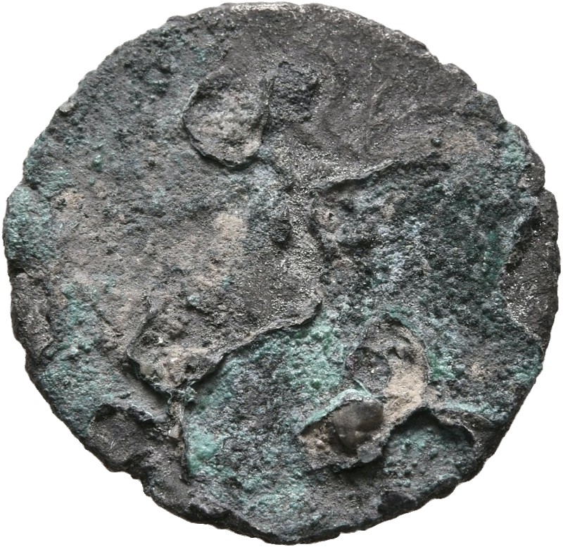 RIC III Marcus Aurelius 651 Marcus Aurelius reverse, Roma, helmeted, draped, standing left, holding Victory in extended ri...