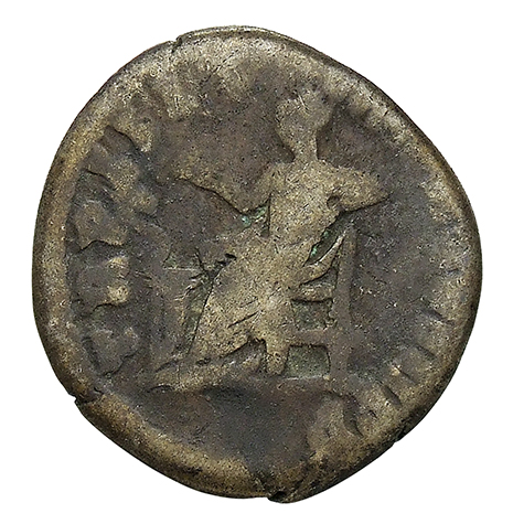 RIC III Marcus Aurelius 663 Marcus Aurelius reverse, Salus, draped, seated left on low seat, feeding from patera in right ...