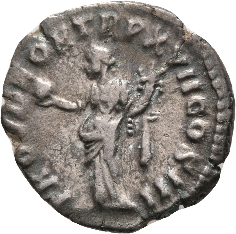 RIC III Marcus Aurelius 67 Marcus Aurelius reverse, Providentia, draped, standing left, holding globe on extended right ha...