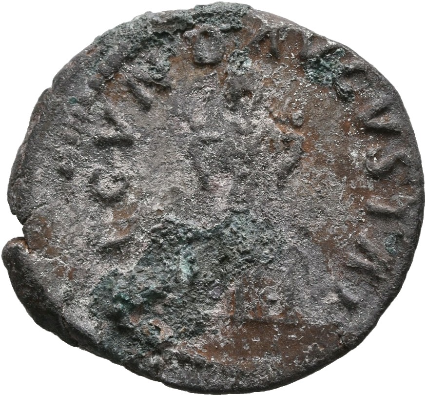 RIC III Marcus Aurelius 676 Marcus Aurelius reverse, Fecunditas, draped, standing left between two children reaching up an...