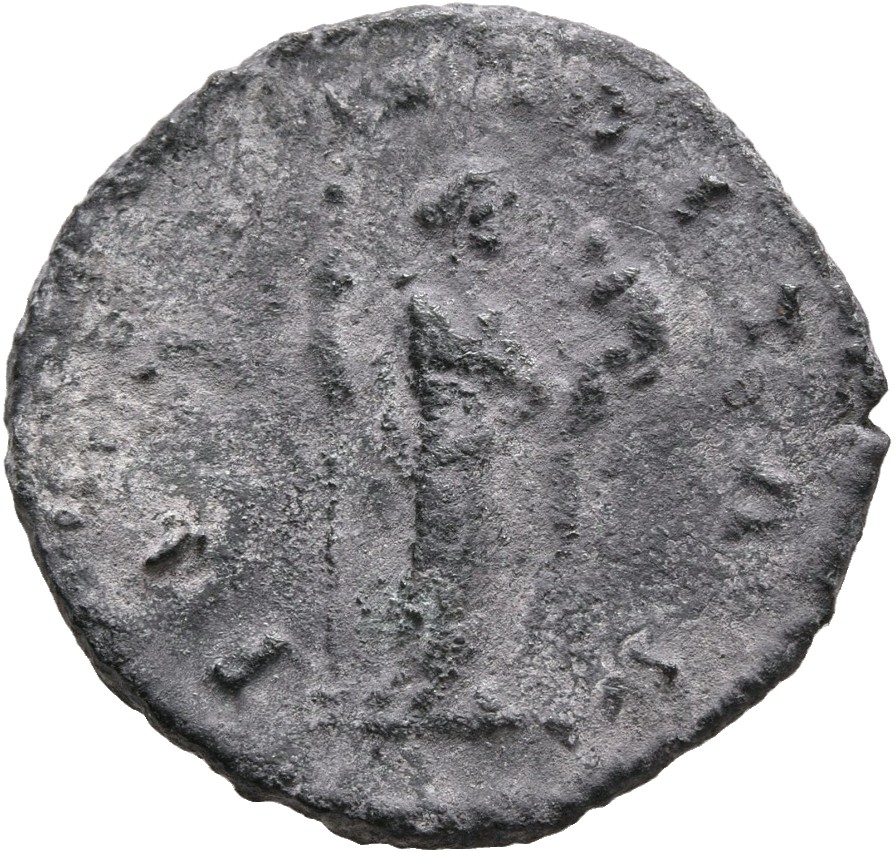 RIC III Marcus Aurelius 677 Marcus Aurelius reverse, Fecunditas, draped, standing right, holding sceptre in right hand and...