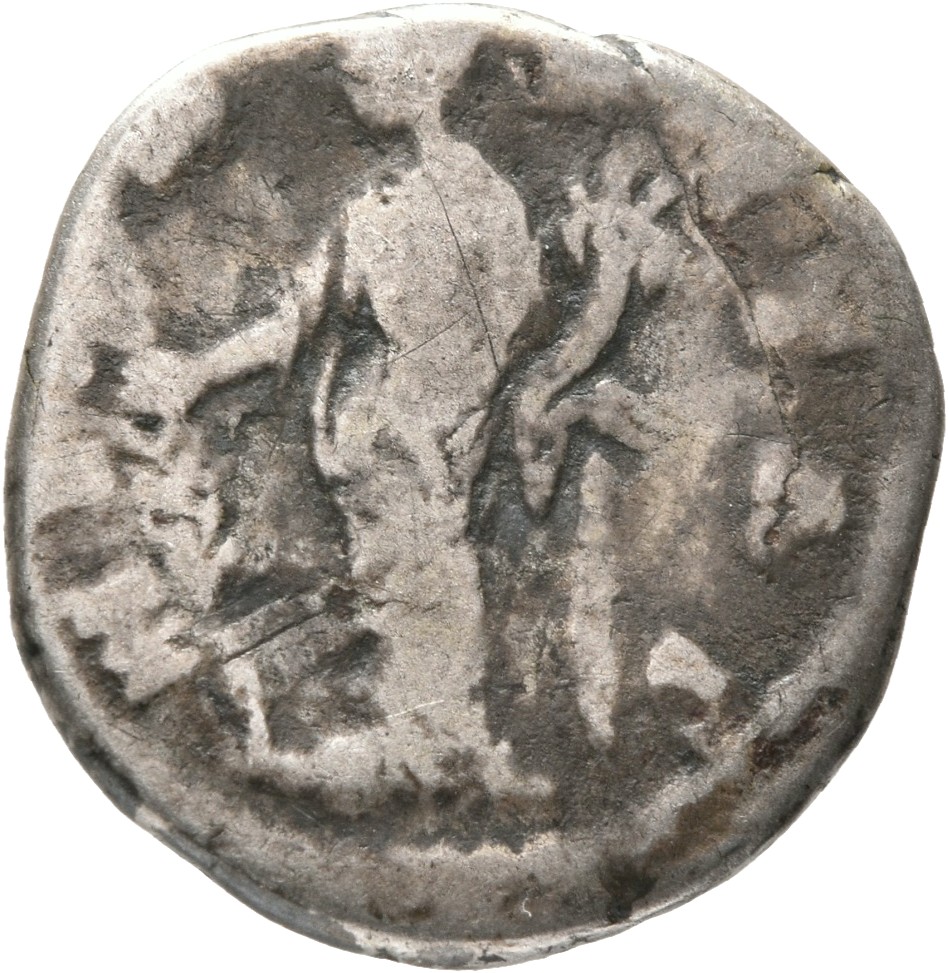 RIC III Marcus Aurelius 686 Marcus Aurelius reverse, Hilaritas, draped, standing left, holding long palm, nearly vertical,...