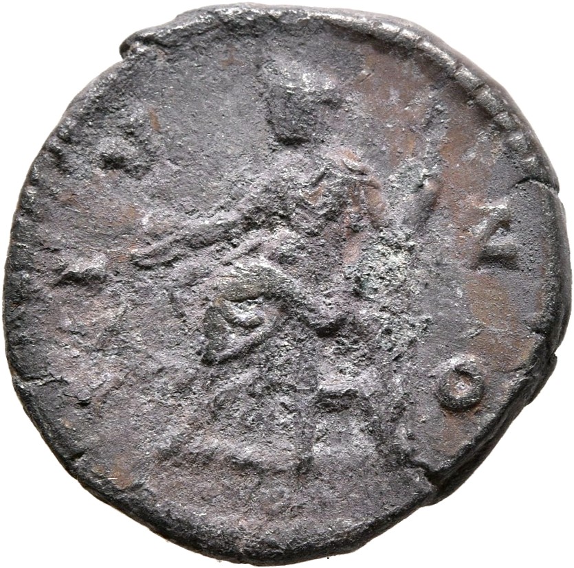RIC III Marcus Aurelius 689 Marcus Aurelius reverse, Juno, draped, seated left on low seat, holding patera in extended rig...