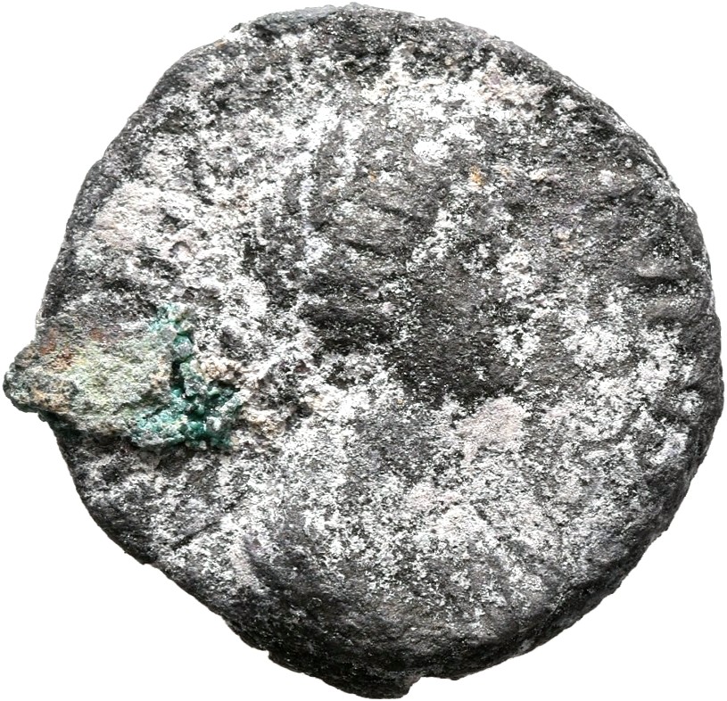 RIC III Marcus Aurelius 706 Marcus Aurelius obverse, Bust of Faustina the Younger, bare-headed, hair waved and fastened in...