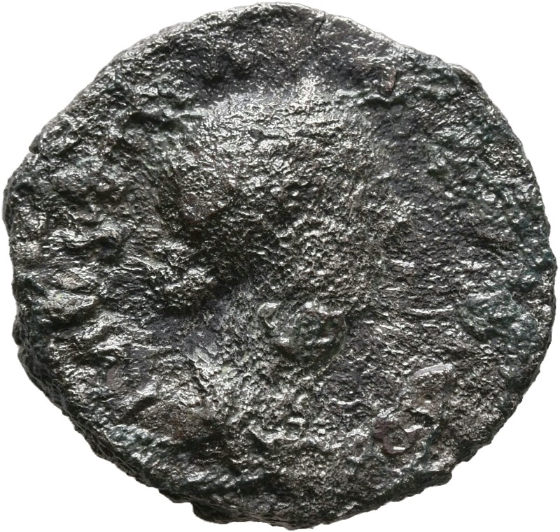 RIC III Marcus Aurelius 714 Marcus Aurelius obverse, Bust of Faustina the Younger, diademed, hair waved and fastened in a ...