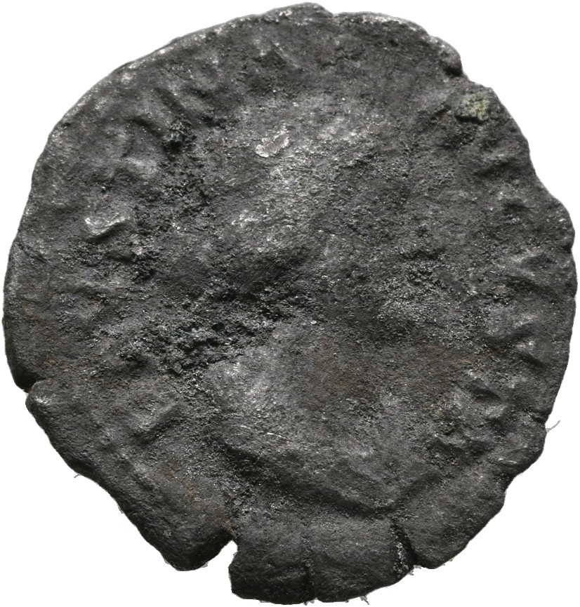 RIC III Marcus Aurelius 714A Marcus Aurelius obverse, Bust of Faustina the Younger, wearing circlet of pearls, hair waved ...