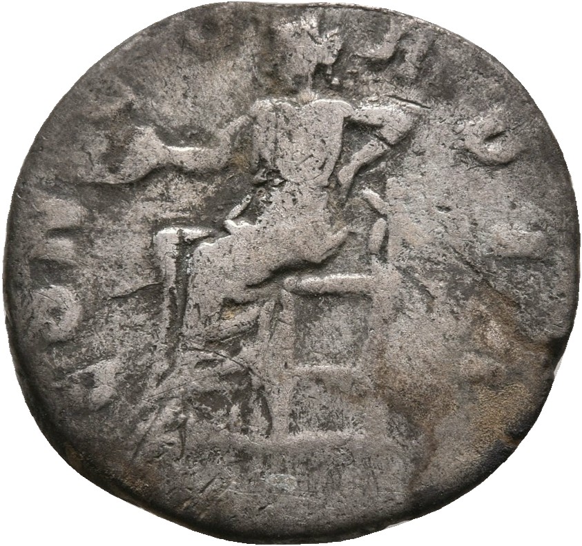 RIC III Marcus Aurelius 757 Marcus Aurelius reverse, Concordia, draped, seated left on low seat, holding patera in extende...