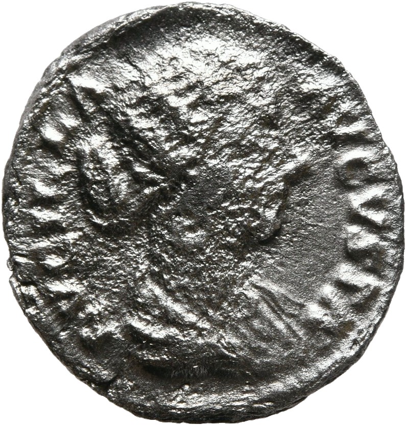 RIC III Marcus Aurelius 759 Marcus Aurelius obverse, Bust of Lucilla, bare-headed, hair waved and fastened in a bun on bac...