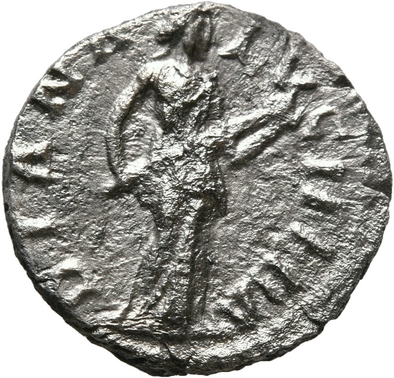 RIC III Marcus Aurelius 763 Marcus Aurelius reverse, Diana, draped, standing right, holding long lighted torch in both han...