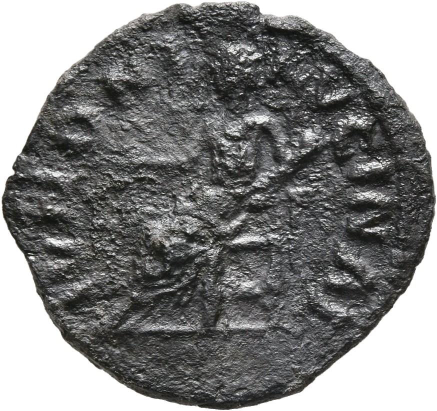 RIC III Marcus Aurelius 770 Marcus Aurelius reverse, Juno, draped, seated left on low seat, holding flower in right hand a...