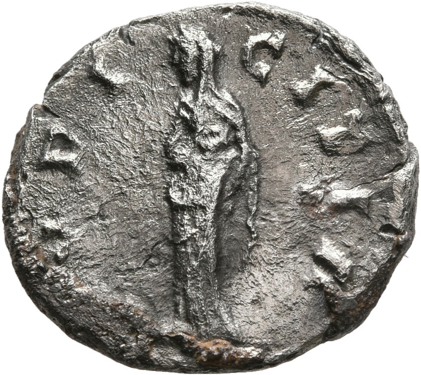 RIC III Marcus Aurelius 780 Marcus Aurelius reverse, Pudicitia, veiled, draped, standing front, head left