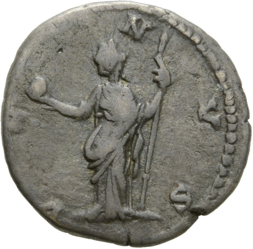 RIC III Marcus Aurelius 785 Marcus Aurelius reverse, Venus, draped, standing left, holding apple in right and sceptre in l...
