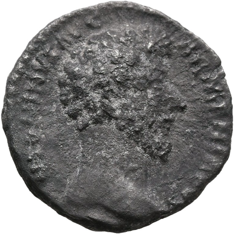 RIC III Marcus Aurelius 80 Marcus Aurelius obverse, Head of Marcus Aurelius, bare, right