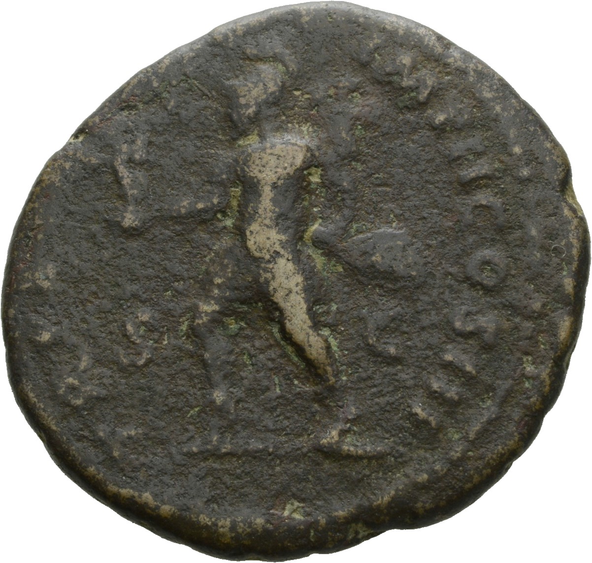 RIC III Marcus Aurelius 856 Marcus Aurelius reverse, Mars, helmeted, in military dress, advancing left, carrying Victory i...