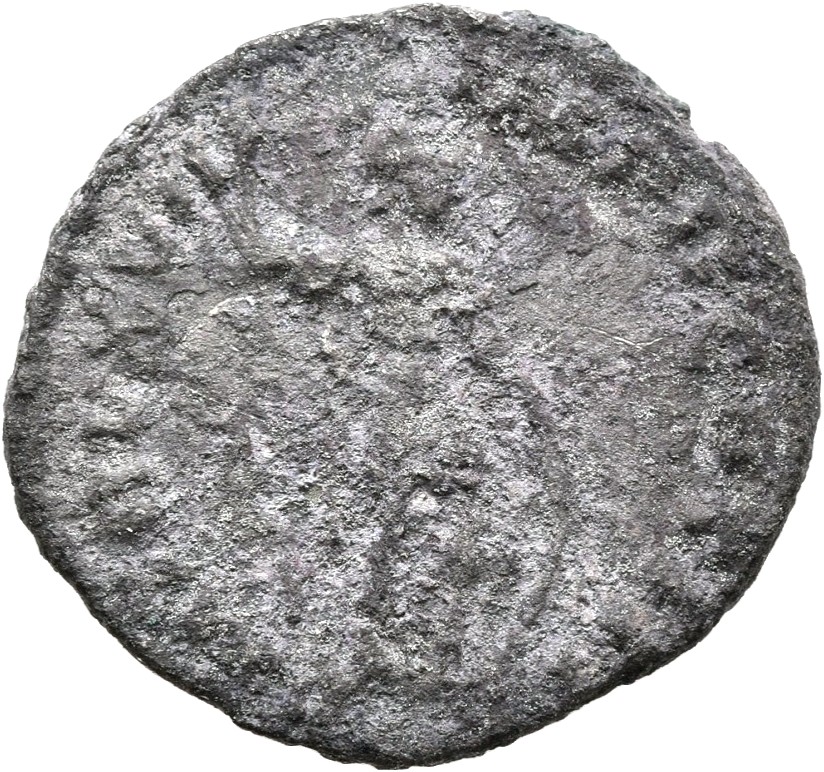 RIC III Marcus Aurelius 91 Marcus Aurelius reverse, Mars, helmeted, in military dress, standing right, holding inverted ve...