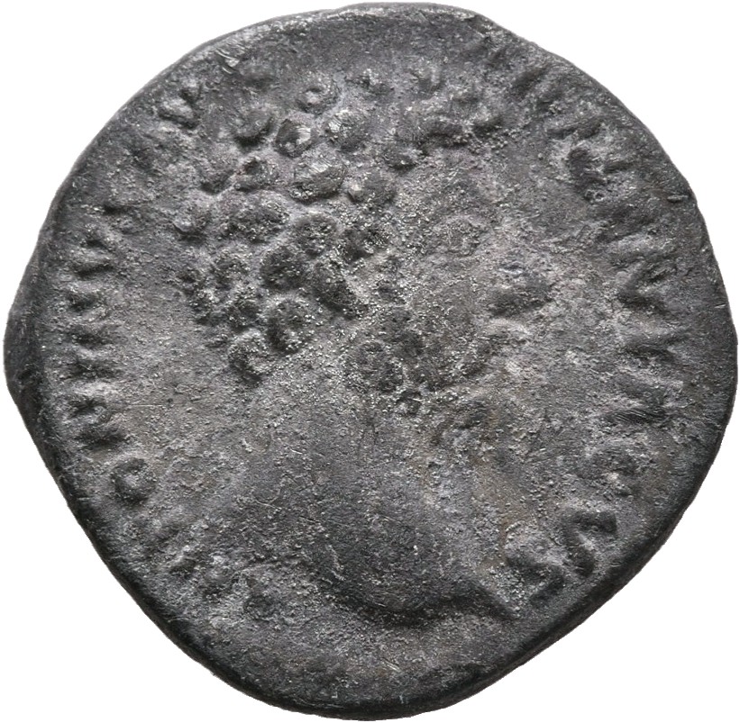 RIC III Marcus Aurelius 91 Marcus Aurelius obverse, Head of Marcus Aurelius, bare, right