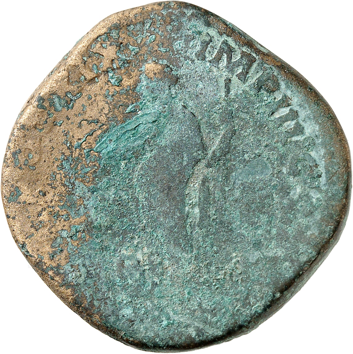 RIC III Marcus Aurelius 912 Marcus Aurelius reverse, Providentia, draped, standing left, pointing wand in right hand at gl...