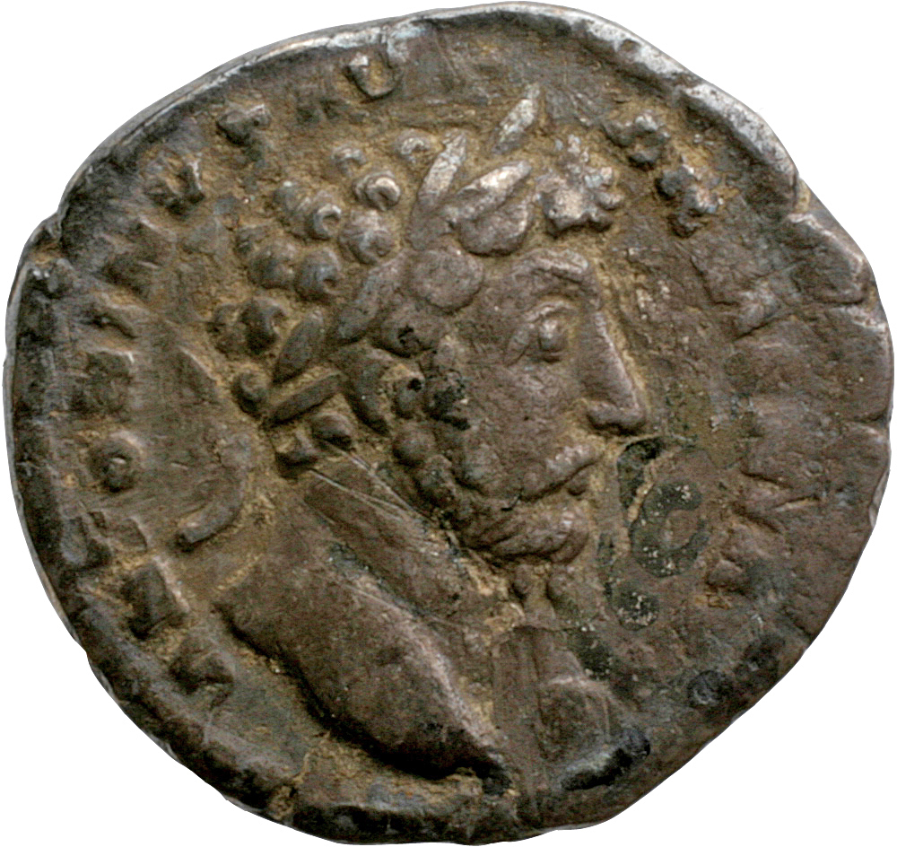 RIC III Marcus Aurelius 92 Marcus Aurelius obverse, Head of Marcus Aurelius, laureate, right