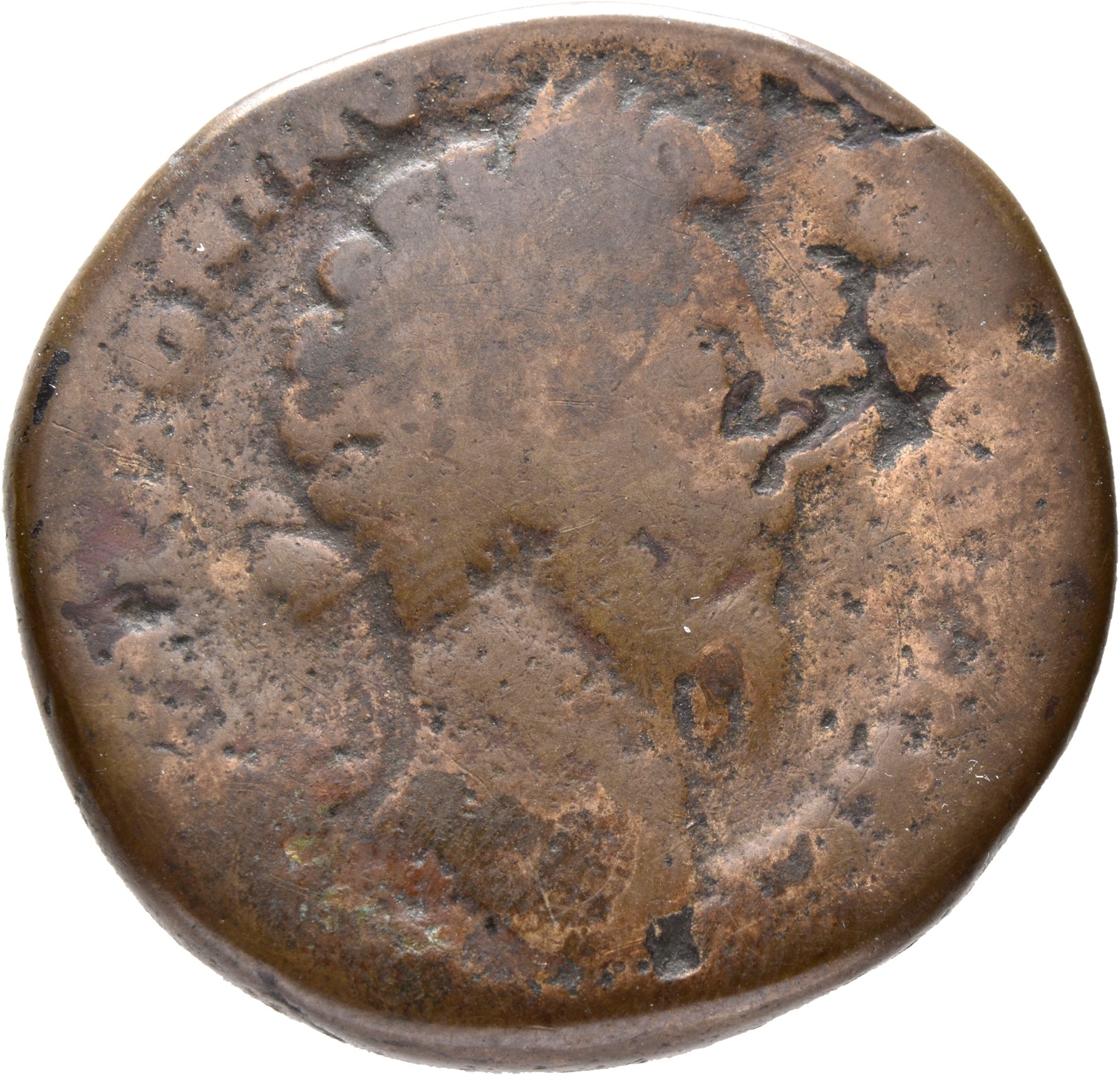 RIC III Marcus Aurelius 977 Marcus Aurelius obverse, Head of Marcus Aurelius, laureate, right